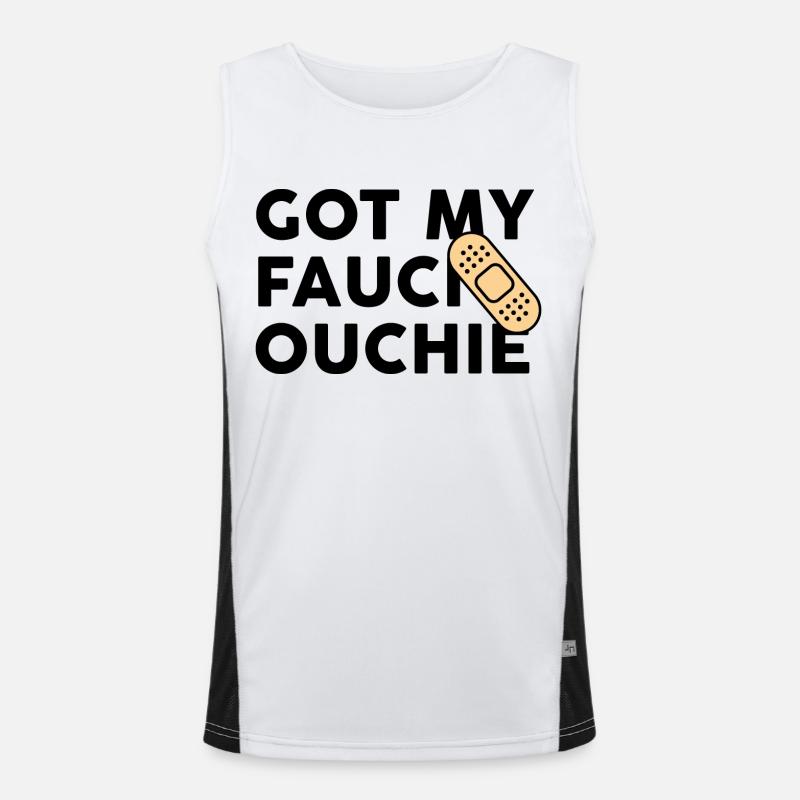 #Vaccinated Funktionelles Kontrast-Tank Top für Männer 