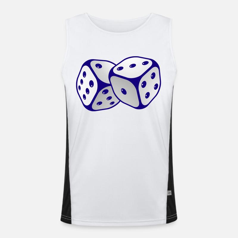 boardgame chess backgammon game night Funktionelles Kontrast-Tank Top für Männer 