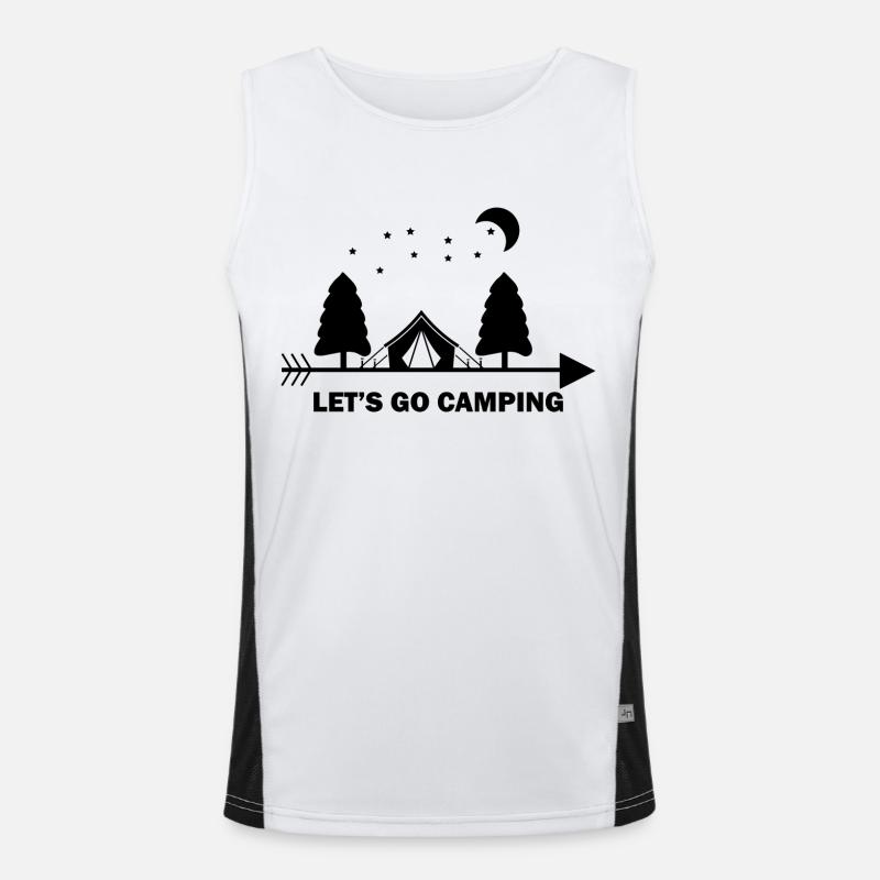 Camping Wohnmobil Wohnwagen lustiger Spruch Funktionelles Kontrast-Tank Top für Männer 