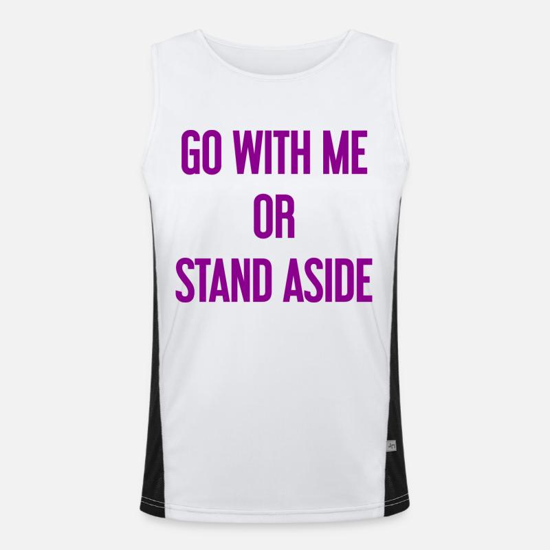 Geh mit oder beiseite Funktionelles Kontrast-Tank Top für Männer 