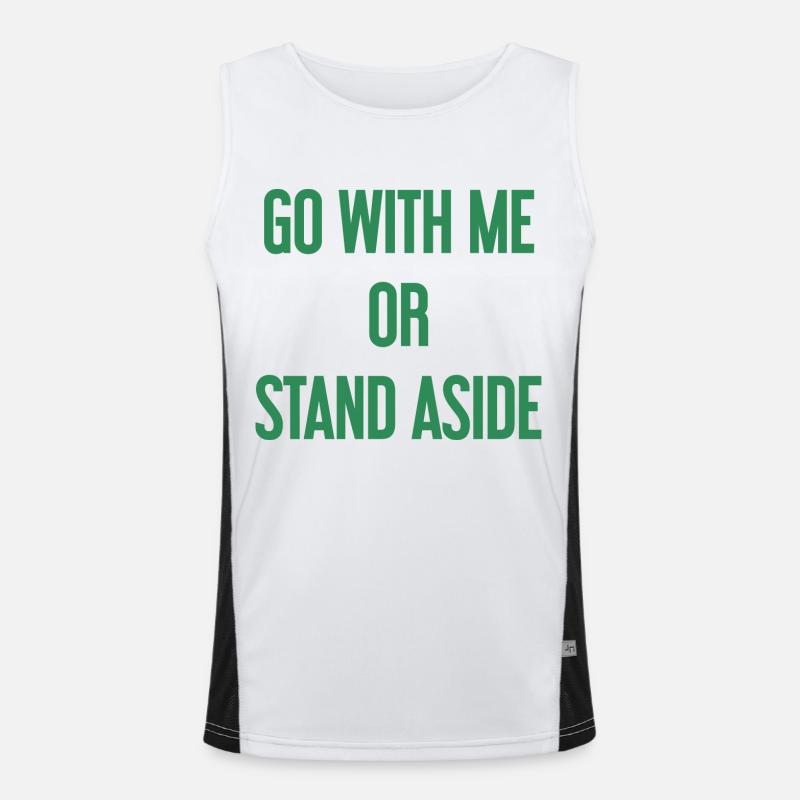 Geh mit oder beiseite Funktionelles Kontrast-Tank Top für Männer 