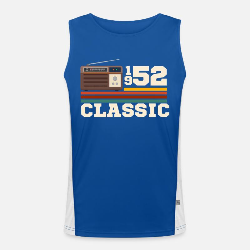 Jubiläum 1952 Retro-Klassiker Funktionelles Kontrast-Tank Top für Männer 