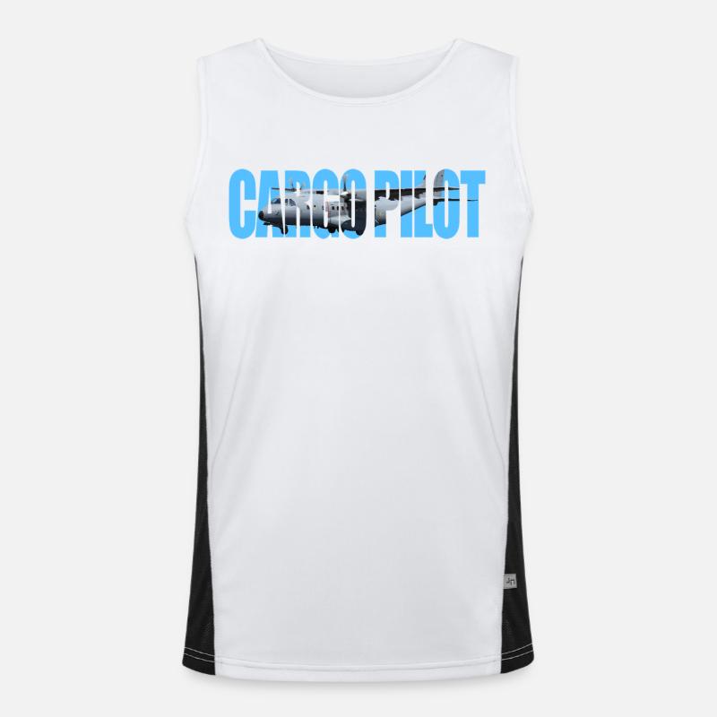 Cargo pilot CN-235 Funktionelles Kontrast-Tank Top für Männer 