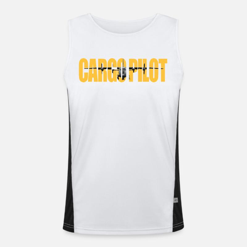 Cargo pilot An-12 Funktionelles Kontrast-Tank Top für Männer 