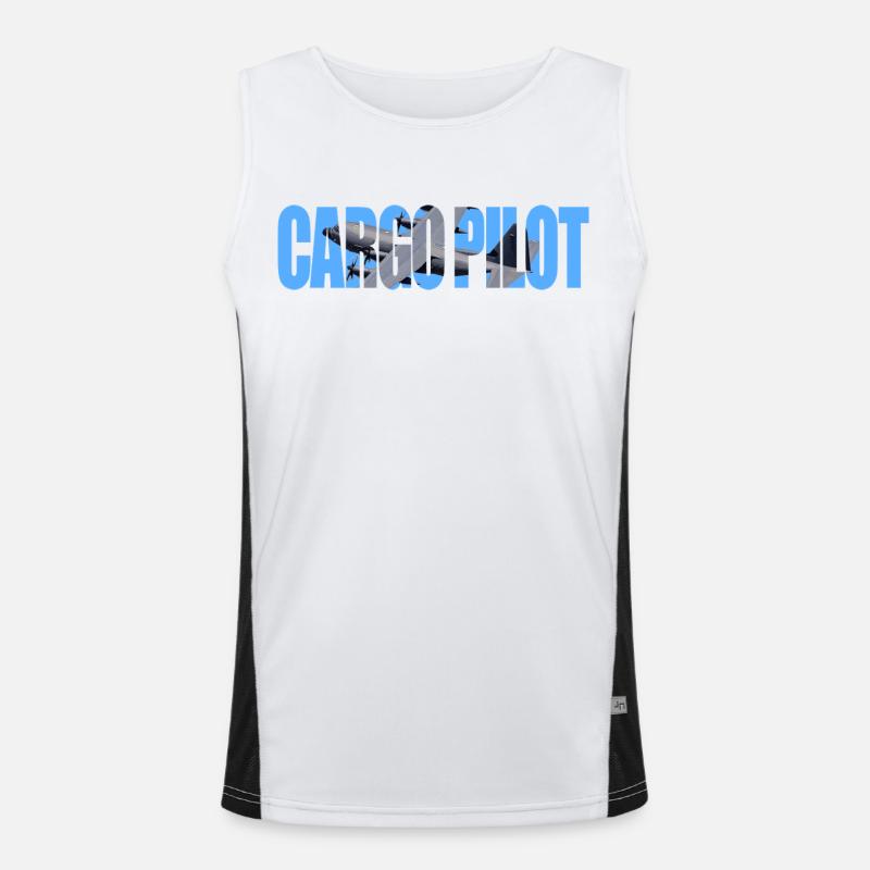 Cargo Pilot C-130 Funktionelles Kontrast-Tank Top für Männer 