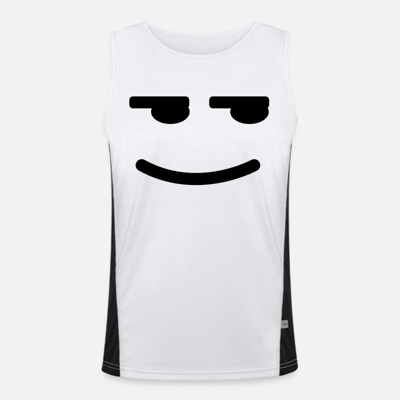 Satisfait Smiley Débardeur respirant contrasté Homme 