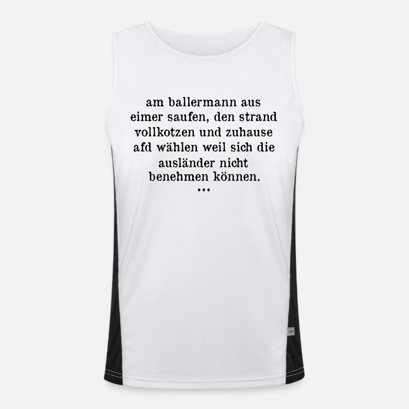 afd wählen Funktionelles Kontrast-Tank Top für Männer 