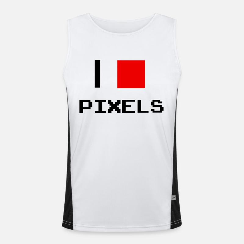 pixel Funktionelles Kontrast-Tank Top für Männer 