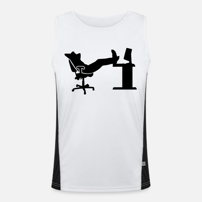 Office Men's Functional Contrast Tank Top 