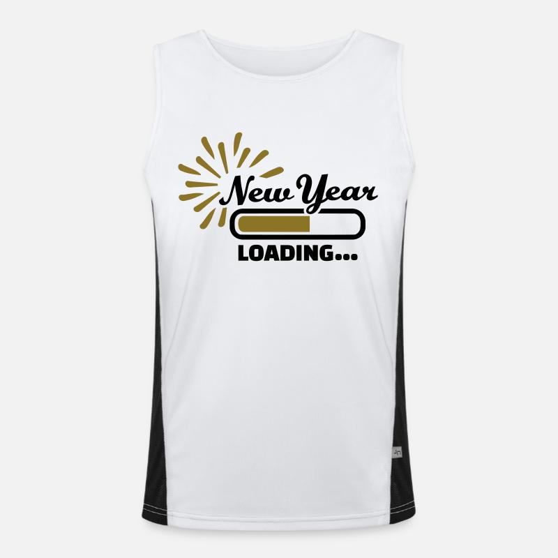 New Year Loading Débardeur respirant contrasté Homme 