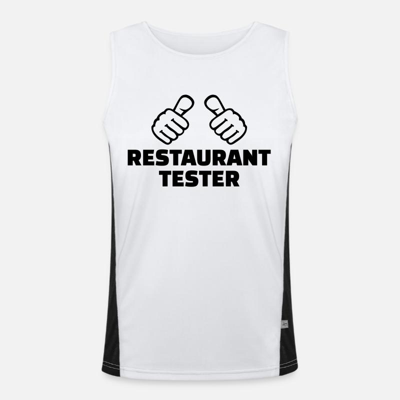 Restaurant Tester Funktionelles Kontrast-Tank Top für Männer 