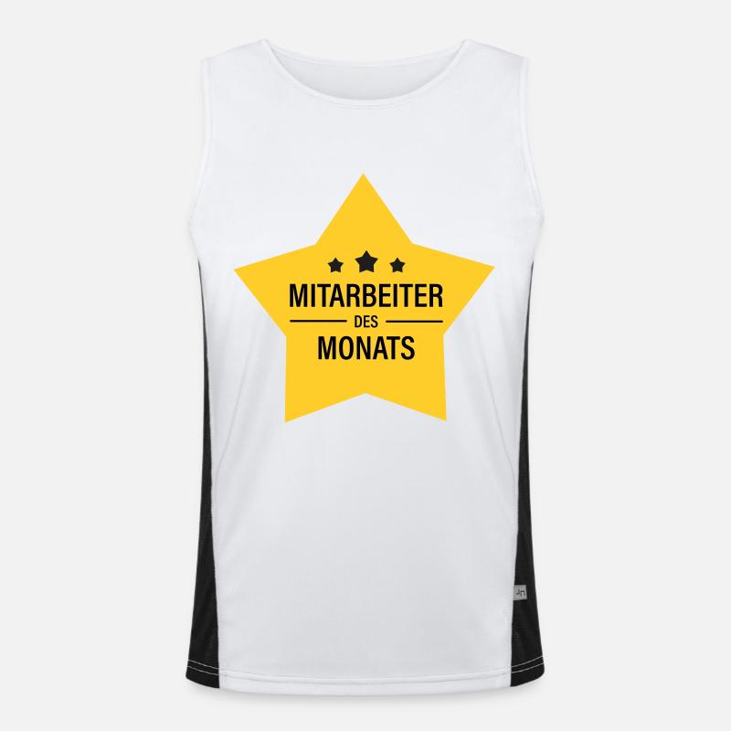 Mitarbeiter des Monats Funktionelles Kontrast-Tank Top für Männer 