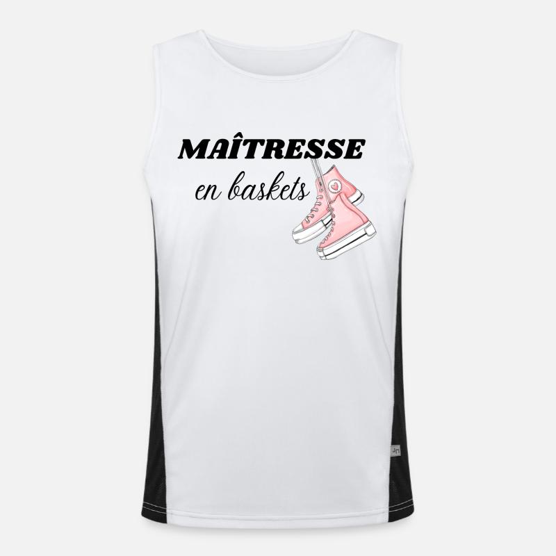 maîtresse en baskets Débardeur respirant contrasté Homme 