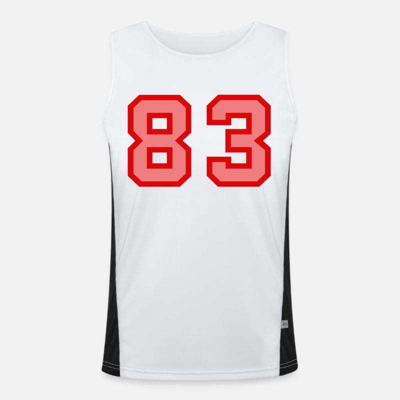 Cool Retro Retrostyle Numéro de maillot numéro de dos Débardeur respirant contrasté Homme 