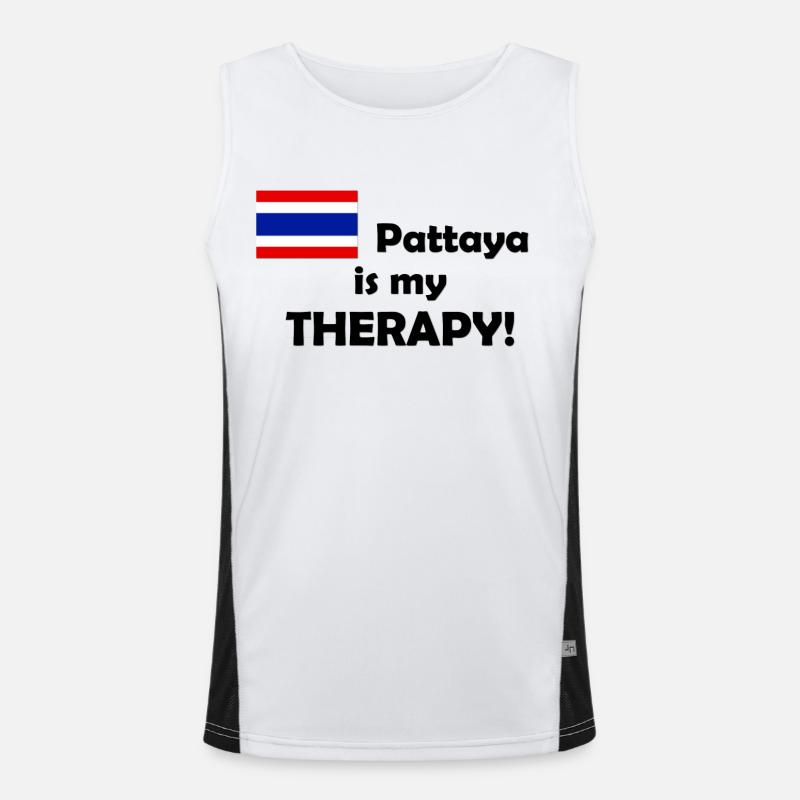 Pattaya is my Therapy Funktionelles Kontrast-Tank Top für Männer 