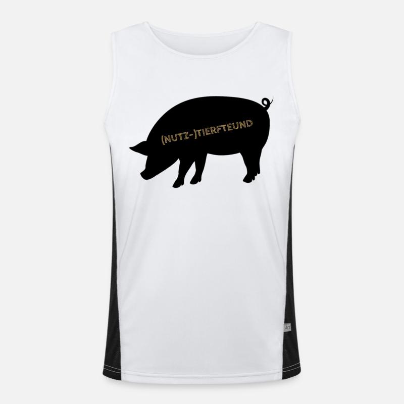 (Nutz-)tierfreund Funktionelles Kontrast-Tank Top für Männer 