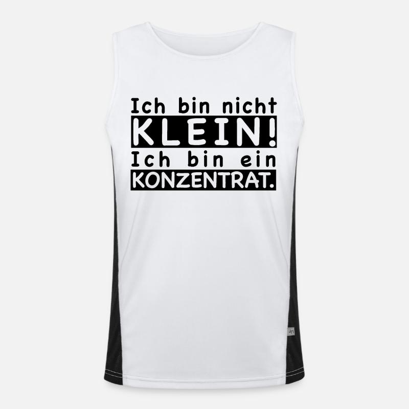 Ich bin nicht klein! Ich bin ein Konzentrat. Funktionelles Kontrast-Tank Top für Männer 