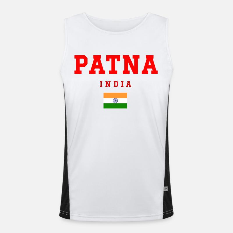 Patna, Inde Débardeur respirant contrasté Homme 
