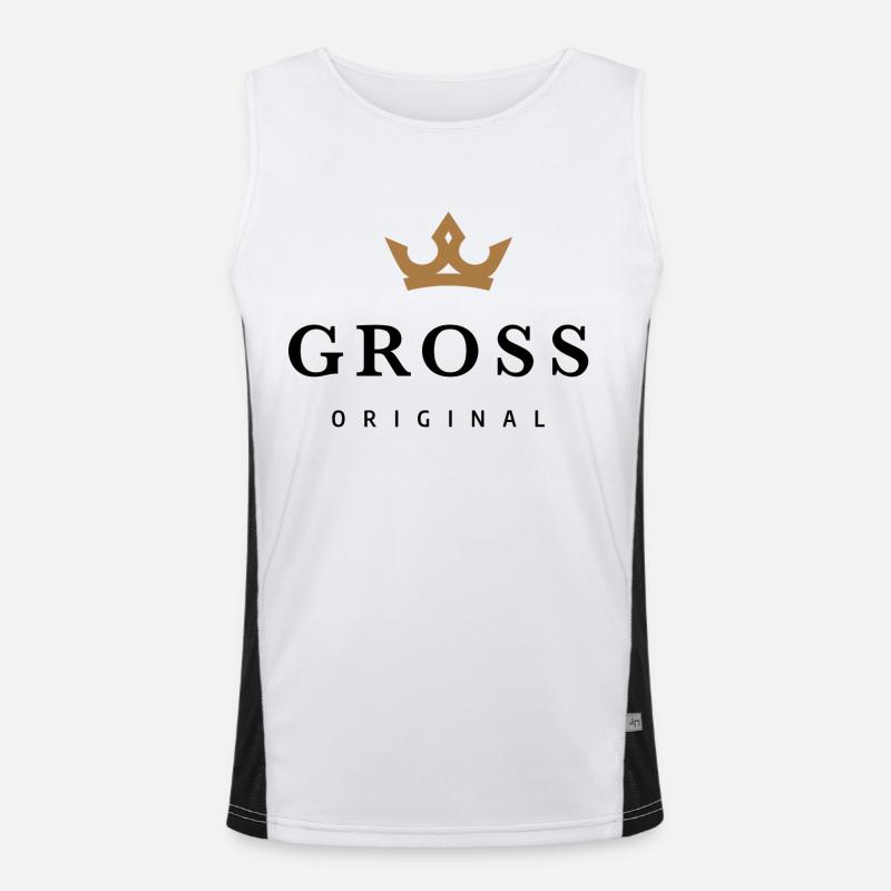 Large Men's Functional Contrast Tank Top 