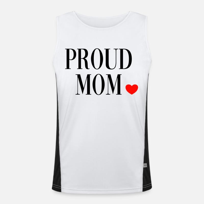 Mama Mom Geschenk Funktionelles Kontrast-Tank Top für Männer 