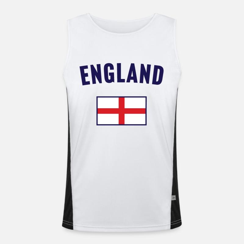 Drapeau de l’Angleterre Débardeur respirant contrasté Homme 