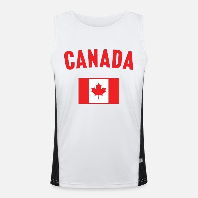 Drapeau du Canada Débardeur respirant contrasté Homme 
