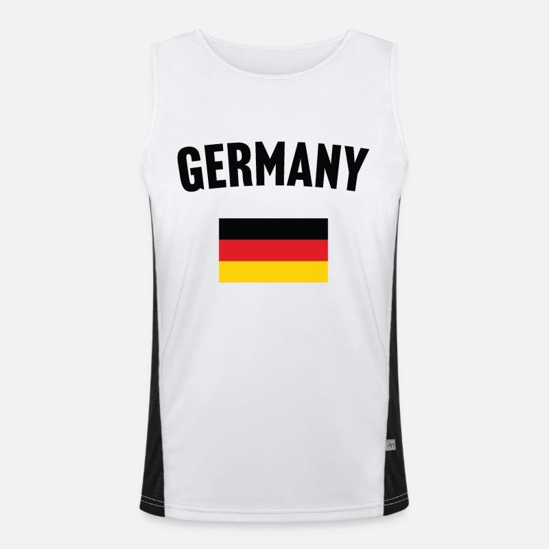 Drapeau de l’Allemagne Débardeur respirant contrasté Homme 