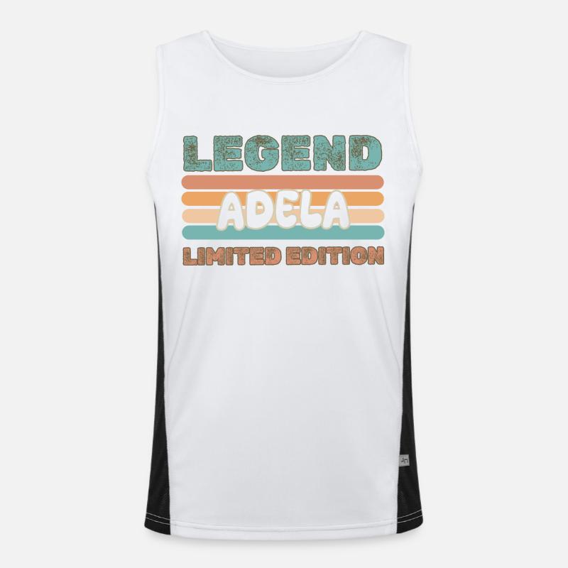 First name Adela Men's Functional Contrast Tank Top 