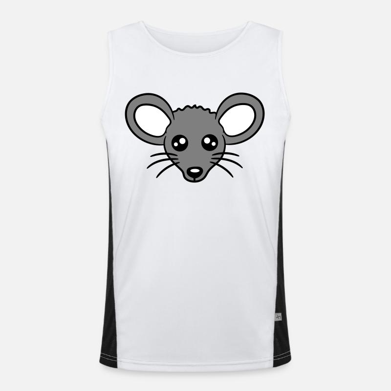 souris souris mignon petit rat rongeur amical Débardeur respirant contrasté Homme 