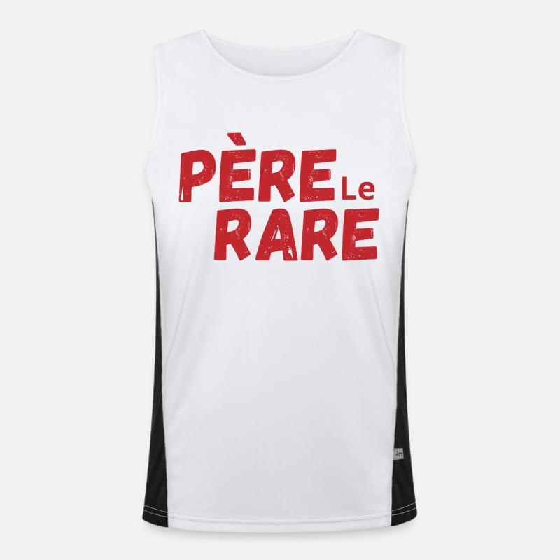 Seltene Perle Papa - Papa Geschenkidee Funktionelles Kontrast-Tank Top für Männer 