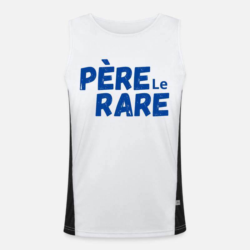 Seltene Perle Papa - Papa Geschenkidee Funktionelles Kontrast-Tank Top für Männer 