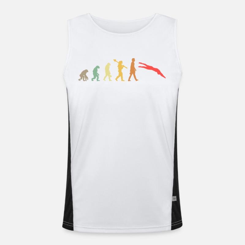 Evolution swimming Swimmer Men's Functional Contrast Tank Top 