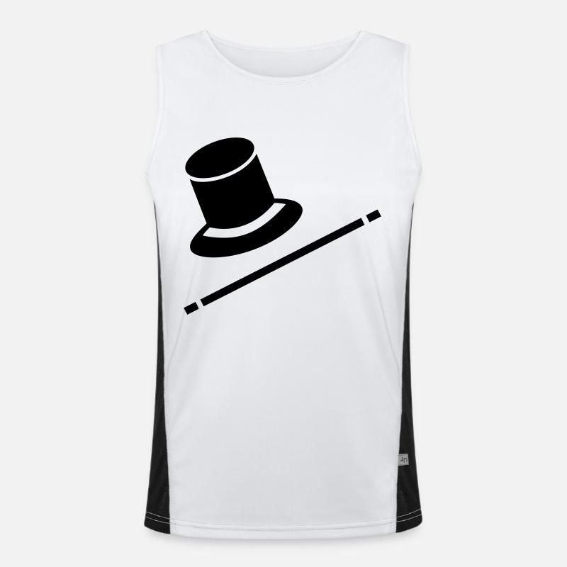 zauberer Funktionelles Kontrast-Tank Top für Männer 