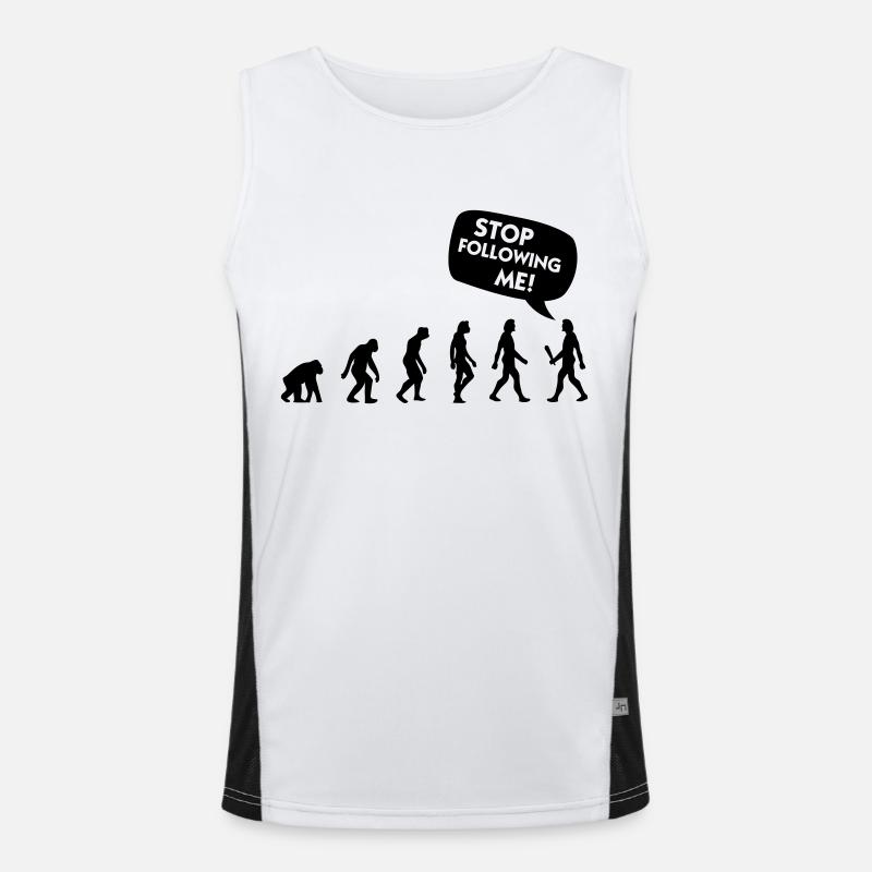 Die Evolution eines Stalkers Funktionelles Kontrast-Tank Top für Männer 