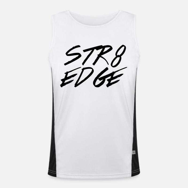 str8edge Funktionelles Kontrast-Tank Top für Männer 