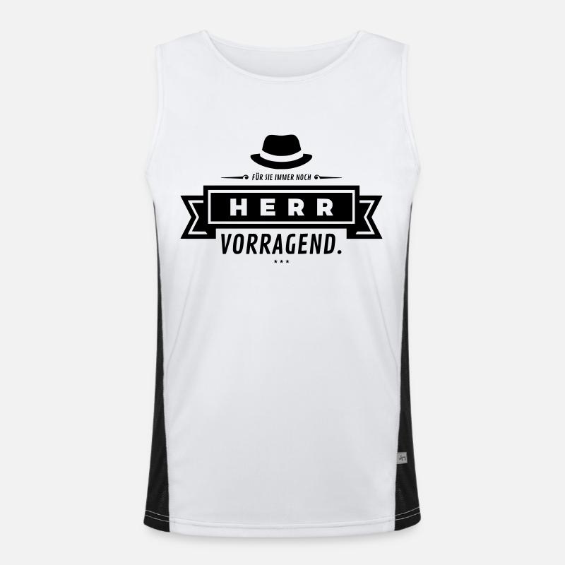 Herr Vorragend Funktionelles Kontrast-Tank Top für Männer 