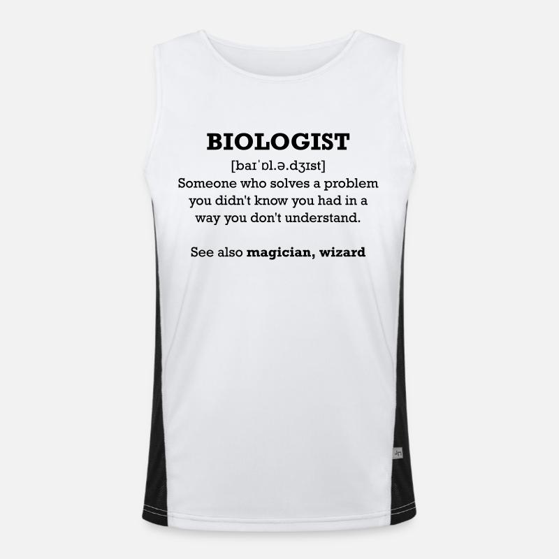 Biologist - wizard Men's Functional Contrast Tank Top 