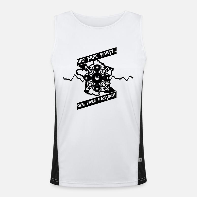 Kostenlose überall! Funktionelles Kontrast-Tank Top für Männer 