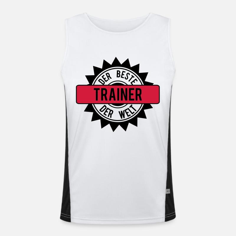 der beste trainer 2c Funktionelles Kontrast-Tank Top für Männer 