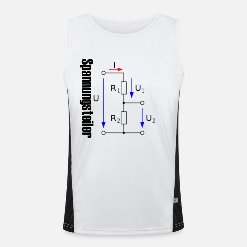 Electrical engineering shirt Men's Functional Contrast Tank Top 