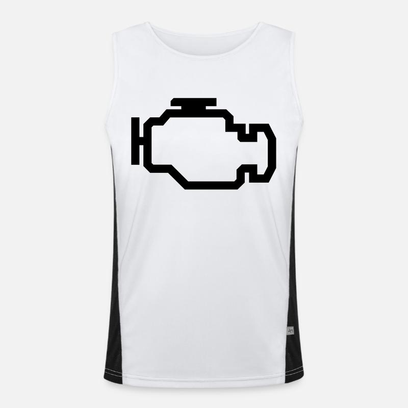 Check Engine Light Men's Functional Contrast Tank Top 