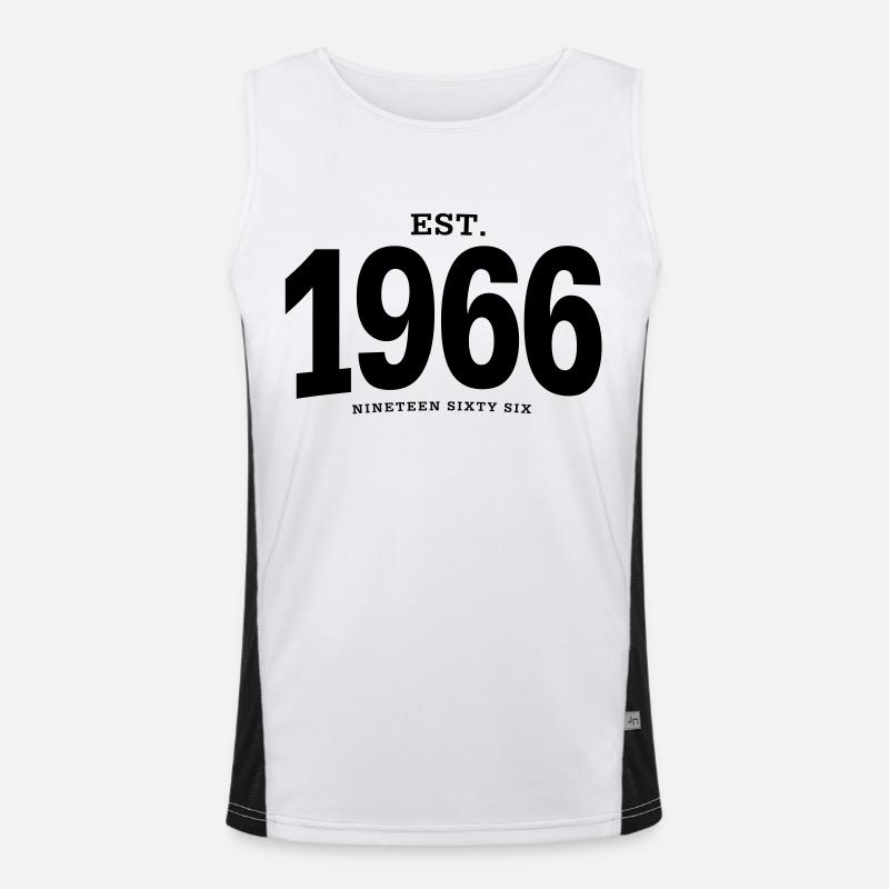 EST. 1966 Nineteen Sixty Six Funktionelles Kontrast-Tank Top für Männer 