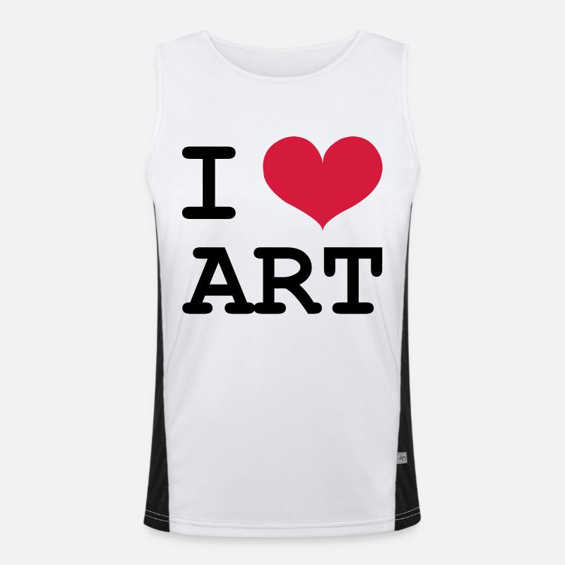 j'aime l'art Débardeur respirant contrasté Homme 