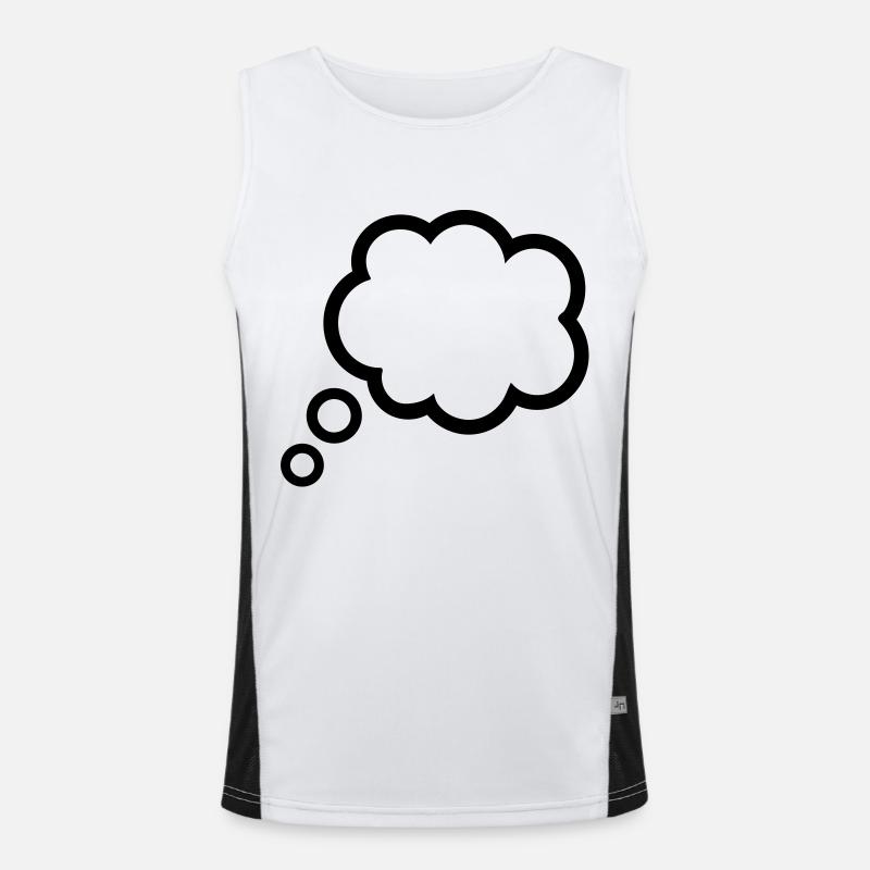 Speech bubble Men's Functional Contrast Tank Top 