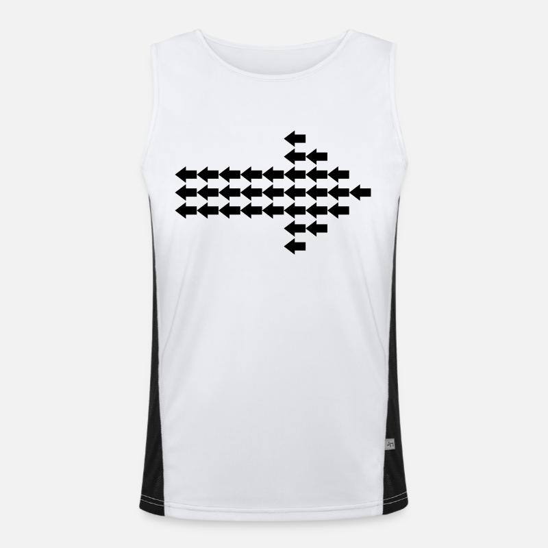 Pfeile Funktionelles Kontrast-Tank Top für Männer 