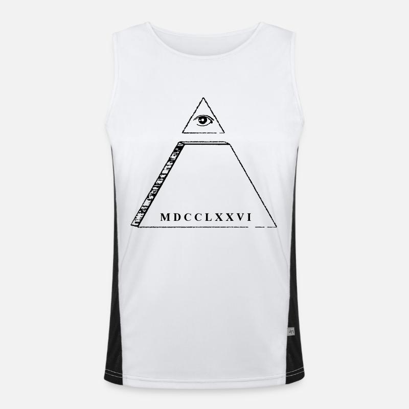 Pyramide - oeil de la Providence Débardeur respirant contrasté Homme 