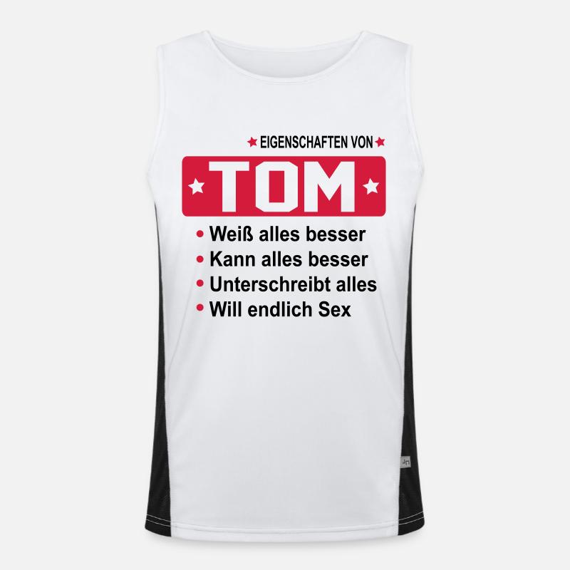 tom Funktionelles Kontrast-Tank Top für Männer 