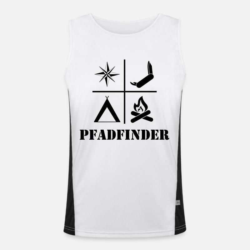 Pfadfinder Funktionelles Kontrast-Tank Top für Männer 