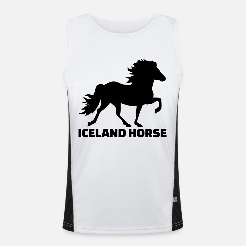 Islandpferd Funktionelles Kontrast-Tank Top für Männer 