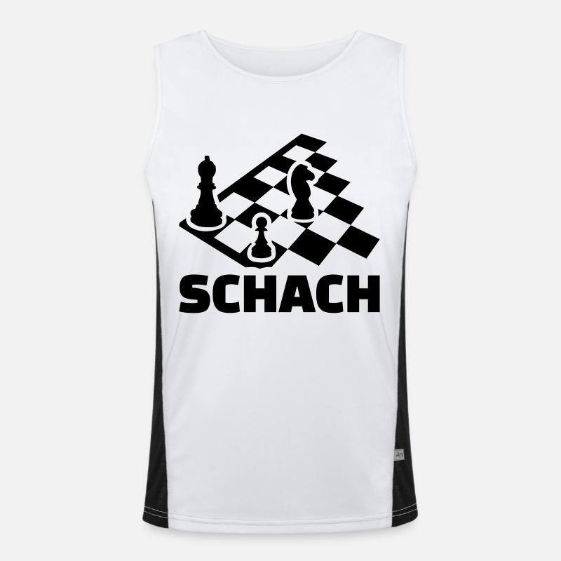 Schach Funktionelles Kontrast-Tank Top für Männer 